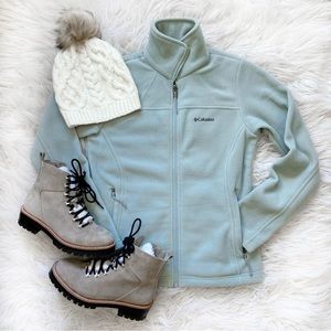 Columbia Full-Zip Fleece in gorgeous Sea Foam Color